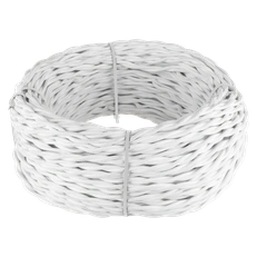 Изображение Ретро кабель витой 2х2,5 (белый) 50 м W6452601